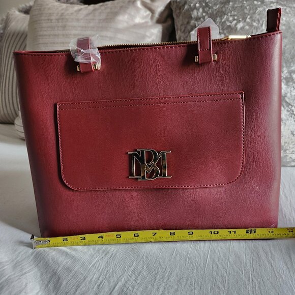 Badgley Mischka Wine Tote 4PC Set W/Slip Pocket in Front, Detachable Strap - Picture 5 of 12